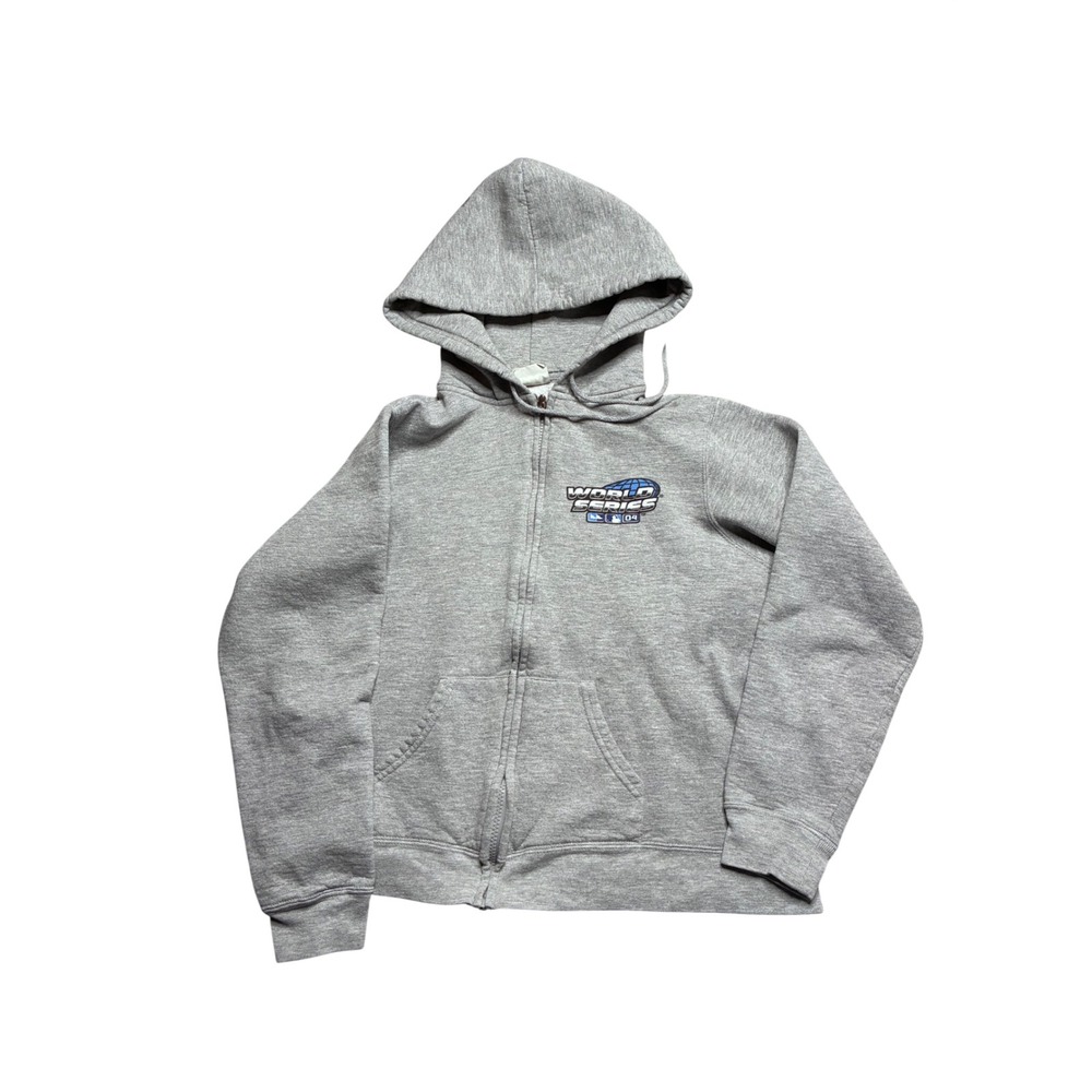 Lee Sport‎ Boston Red Sox 2004 World Series Champions Zip Hoodie Gray Uouth L